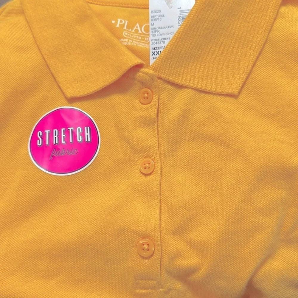 NWT Children’s Place Button Up Collared T-Shirt size XXL